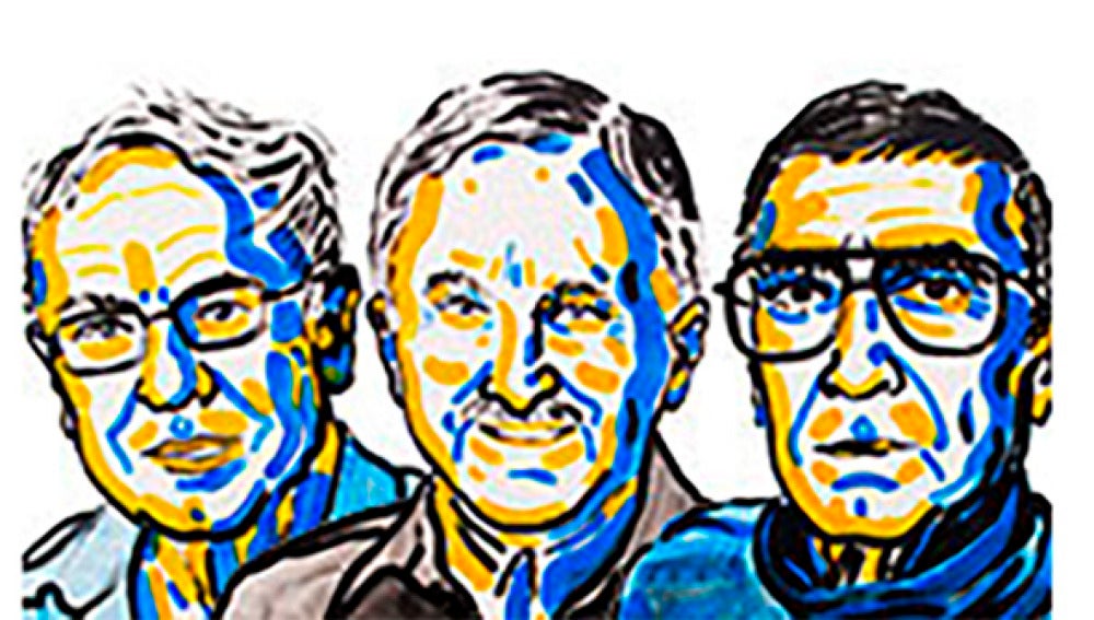 Tomas Lindahl, Paul Modrich y Aziz Sancar, premio Nobel de Química.