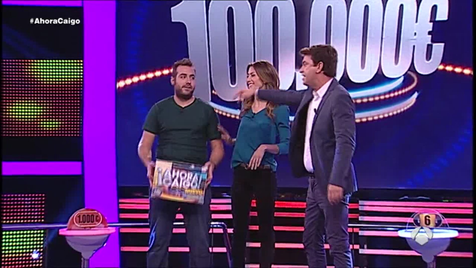 Sergio gana los 100.000 euros en Ahora Caigo