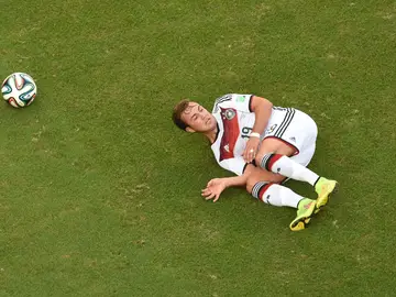 Mario Götze, durante un partido con la selección alemana Mario Götze, durante un partido con la selección alemana