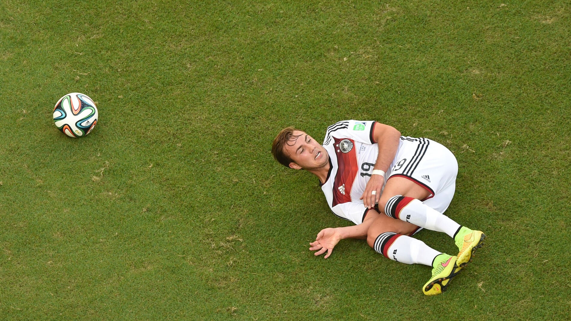 Mario G&ouml;tze, durante un partido con la selecci&oacute;n alemana