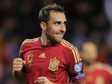 Paco Alcácer tras uno de sus goles ante Luxemburgo Paco Alcácer tras uno de sus goles ante Luxemburgo