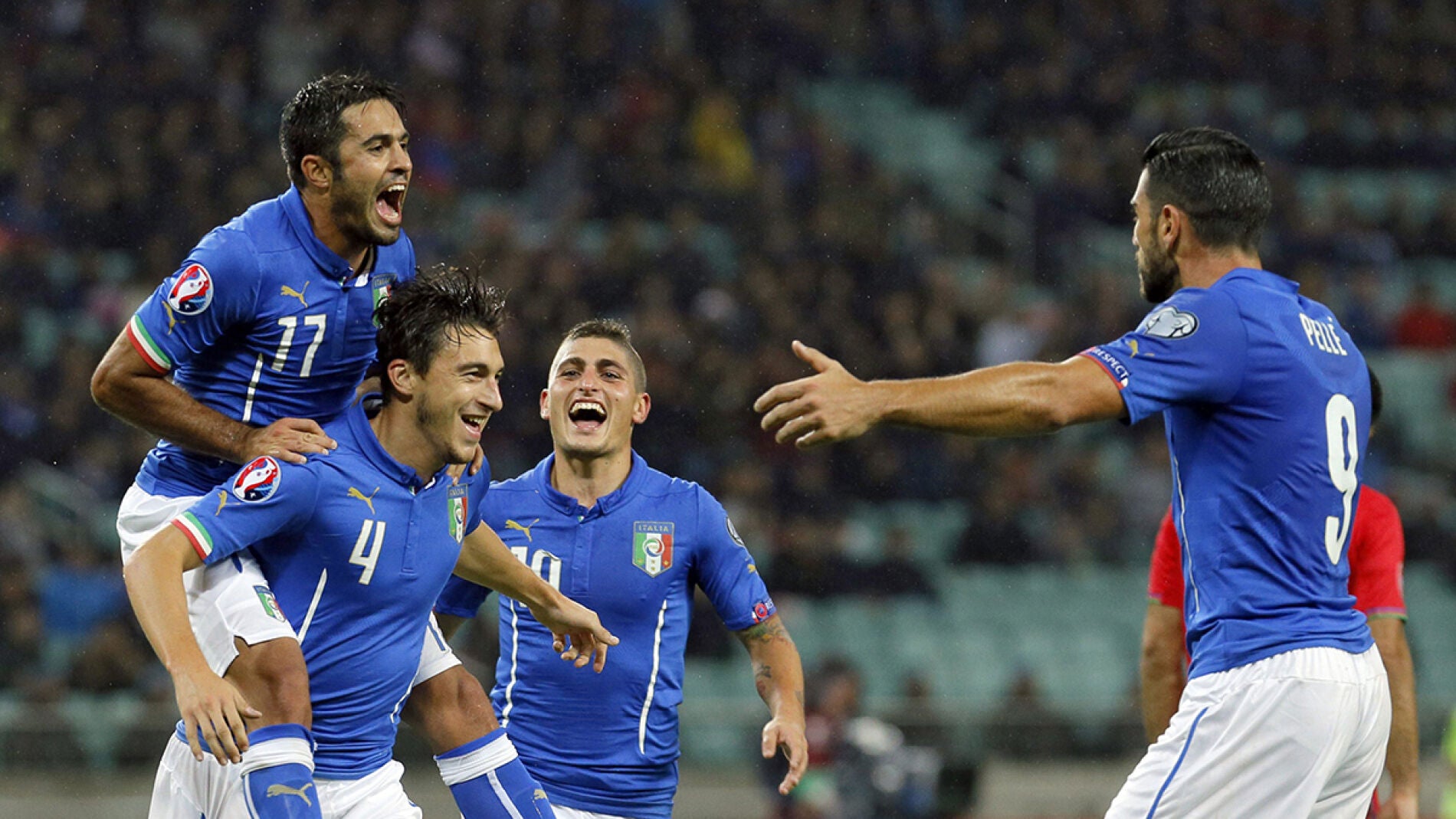 Los italianos celebran su pase a la Eurocopa