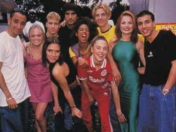 Spice Girls y Backstreet Boys, juntos en una foto de los 90