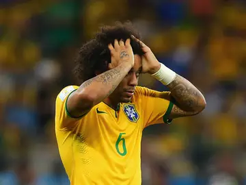 Marcelo, durante un partido con Brasil Marcelo, durante un partido con Brasil