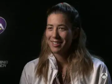 Garbiñe Muguruza, tras ganar el Abierto de China Garbiñe Muguruza, tras ganar el Abierto de China
