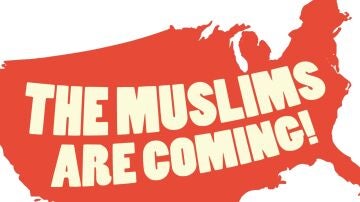 Cartel de la obra 'Muslims are coming'