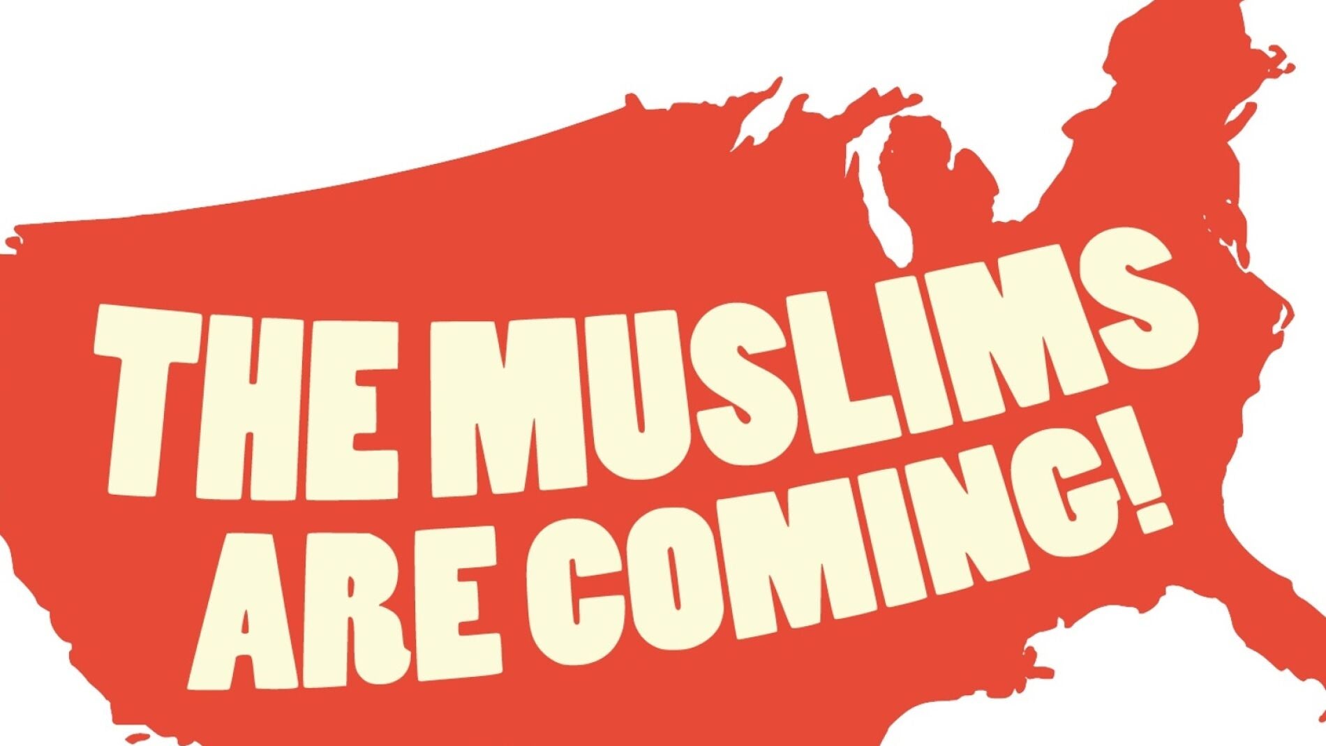 Cartel de la obra 'Muslims are coming'