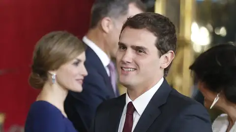 Albert Rivera, en la recepción de los Reyes por el 12 de Octubre Albert Rivera, en la recepción de los Reyes por el 12 de Octubre