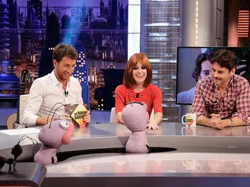 Alexandra Jiménez y Eduardo Noriega con Trancas y Barrancas en El Hormiguero 3.0 Alexandra Jiménez y Eduardo Noriega con Trancas y Barrancas en El Hormiguero 3.0