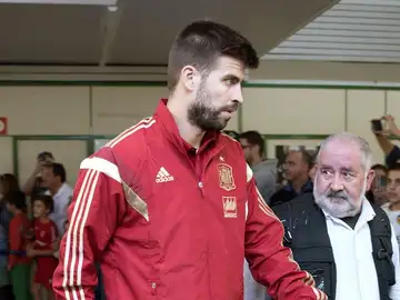 Gerard Piqué, en el aeropuerto Gerard Piqué, en el aeropuerto