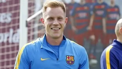 Ter Stegen, en la vuelta a los entrenamientos Ter Stegen, en la vuelta a los entrenamientos