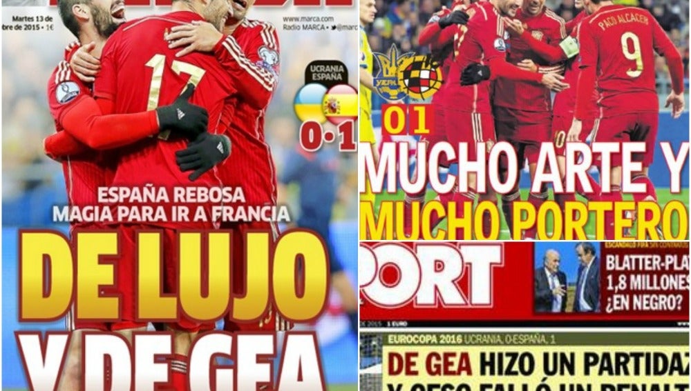 Portadas para De Gea