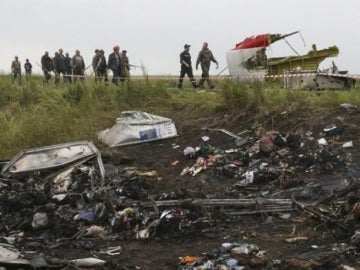 Restos del vuelo MH17