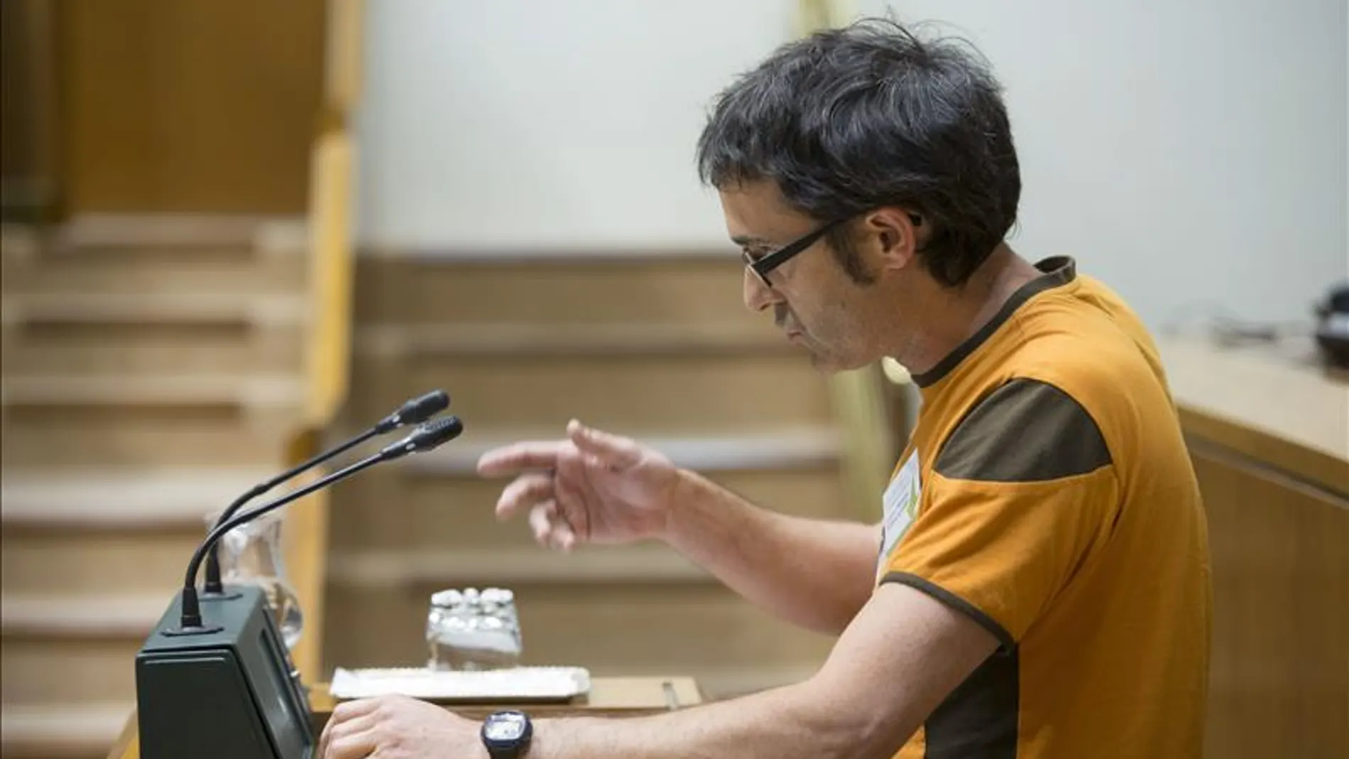 El portavoz de EH Bildu, Julen Arzuaga El portavoz de EH Bildu, Julen Arzuaga