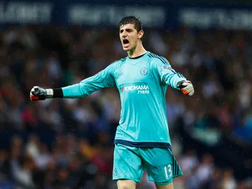 Thibaut Courtois, durante un partido con el Chelsea Thibaut Courtois, durante un partido con el Chelsea