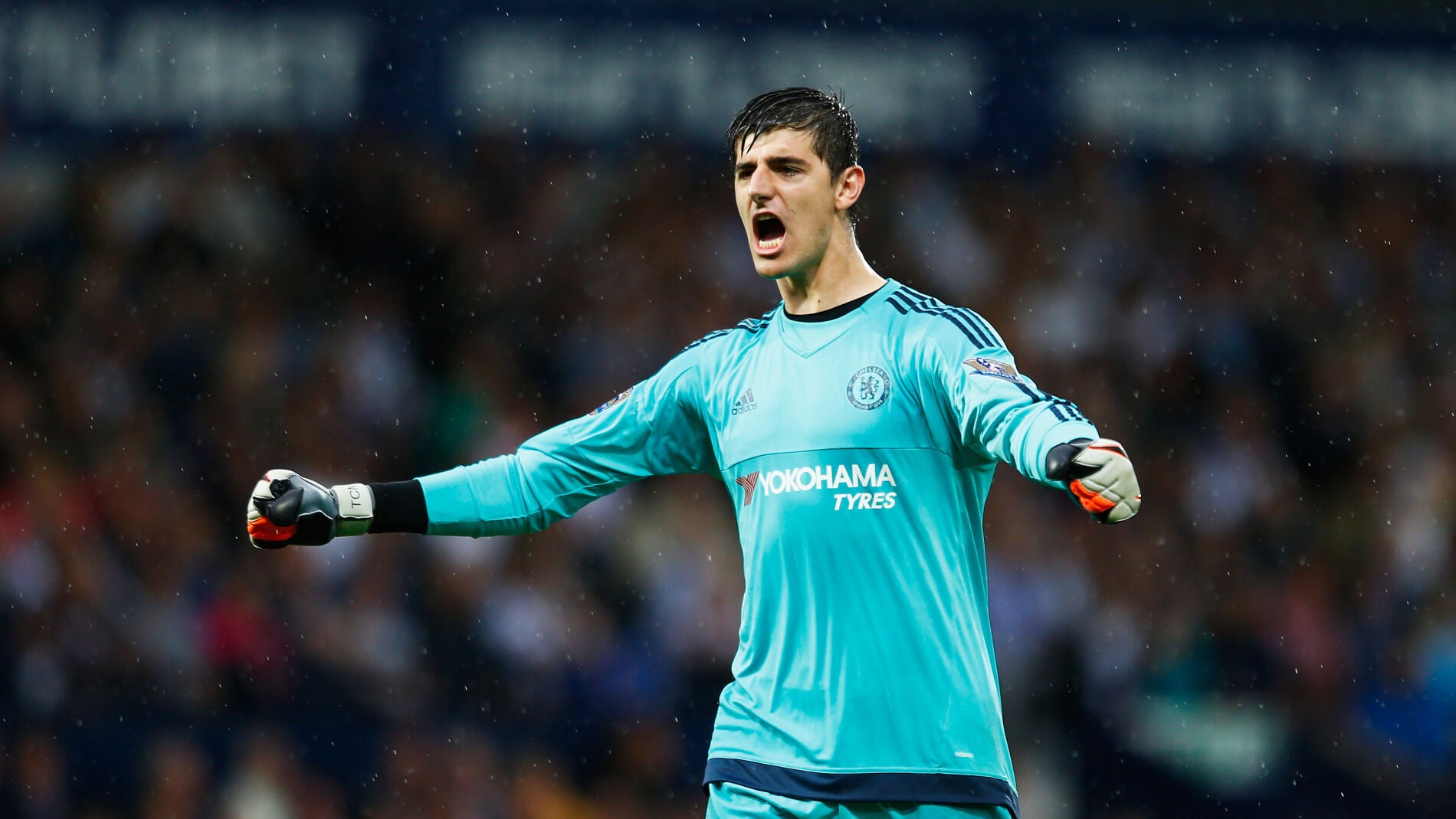 Thibaut Courtois, durante un partido con el Chelsea