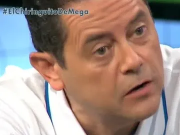 Tomás Roncero, en 'El Chiringuito de Mega'. Tomás Roncero, en 'El Chiringuito de Mega'.
