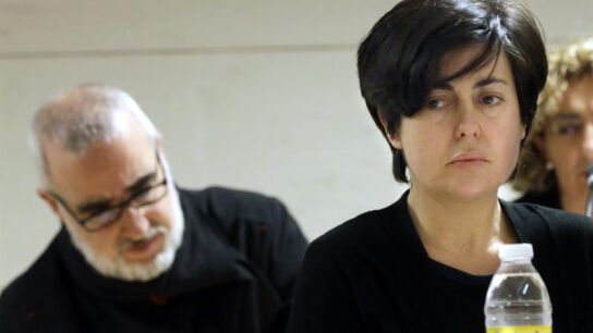 Rosario Porto y Alfonso Basterra en una sesi&oacute;n del juicio.