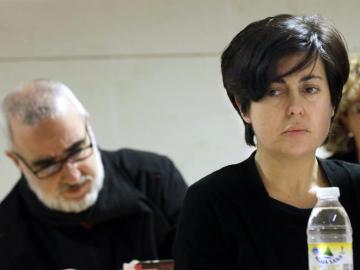 Rosario Porto y Alfonso Basterra en una sesión del juicio.