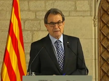 Artur Mas en rueda de prensa