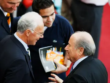 Franz Beckenbauer y Joseph Blatter en 2006 Franz Beckenbauer y Joseph Blatter en 2006