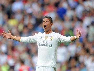 Cristiano Ronaldo celebra su gol frente al Levante