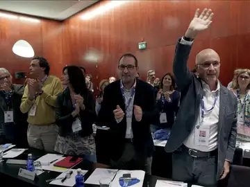 Durán i Lleida durante la celebración del Consejo Nacional de la formación que preside Durán i Lleida durante la celebración del Consejo Nacional de la formación que preside