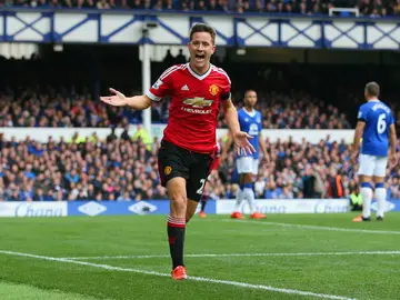 Ander Herrera celebra un gol con el Manchester United Ander Herrera celebra un gol con el Manchester United