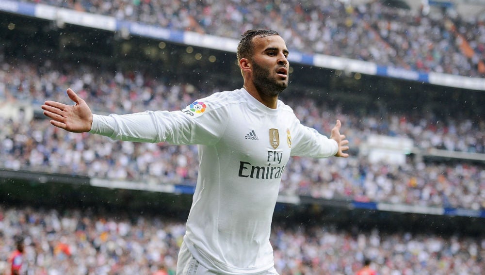 Jesé celebra un gol ante el Levante