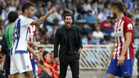 Simeone, en la banda de Anoeta Simeone, en la banda de Anoeta