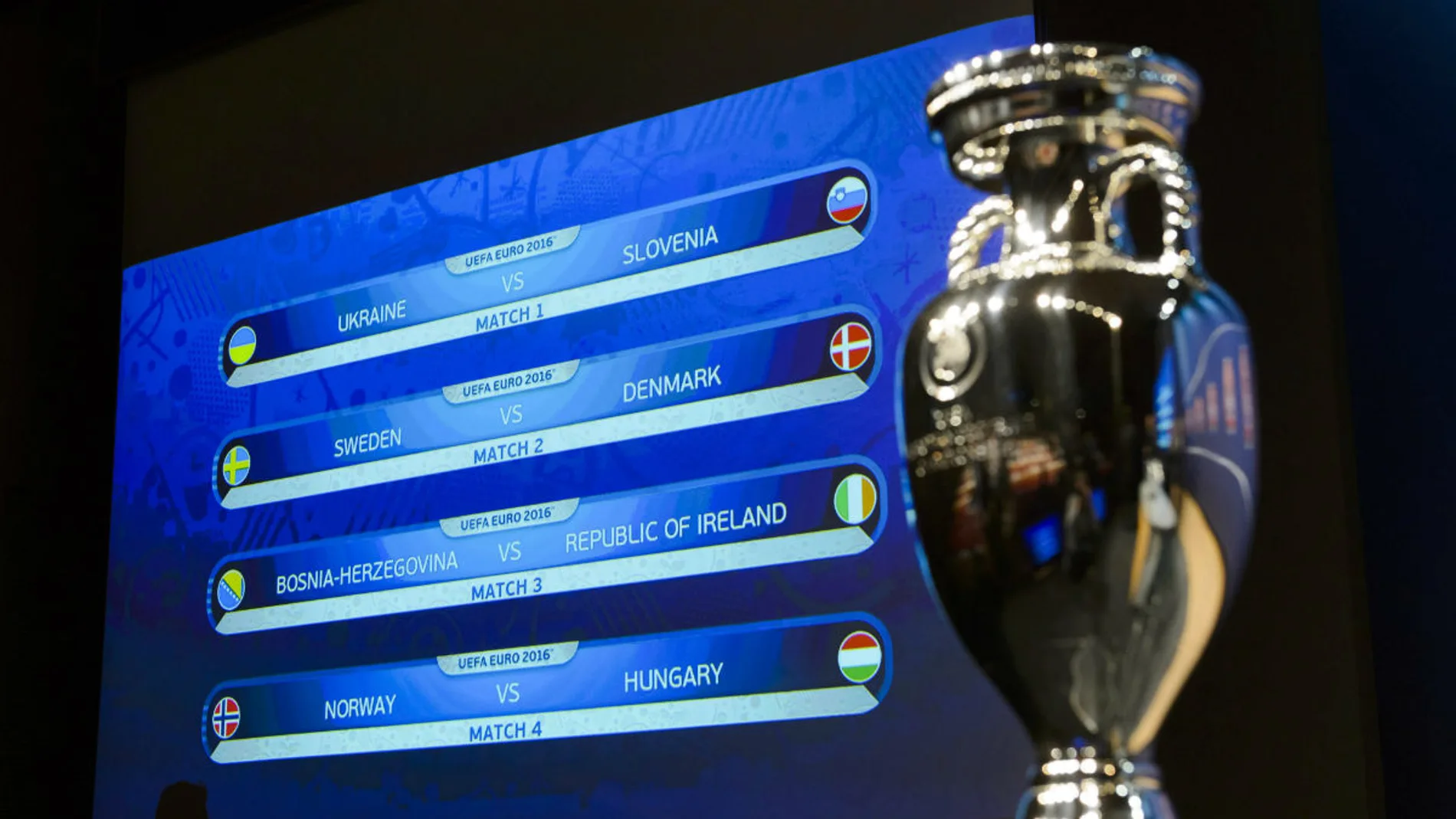 Emparejamientos de la repesca de la Euro 2016 Emparejamientos de la repesca de la Euro 2016