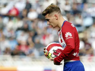 Griezmann, tras marcar ante la Real Griezmann, tras marcar ante la Real