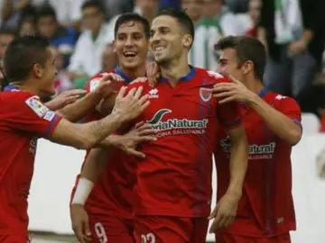 Los jugadores del Córdoba celebran un gol Los jugadores del Córdoba celebran un gol
