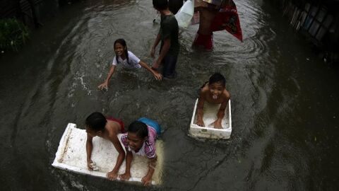 El tif&oacute;n ha causado inundaciones