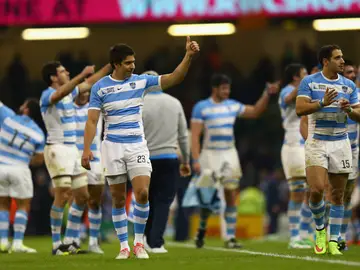 La selección de rugby de Argentina, de celebración La selección de rugby de Argentina, de celebración