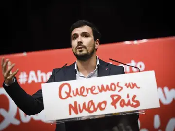 El líder de Izquierda Unida, Alberto Garzón El líder de Izquierda Unida, Alberto Garzón