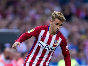 Griezmann, en un partido con el Atlético Griezmann, en un partido con el Atlético