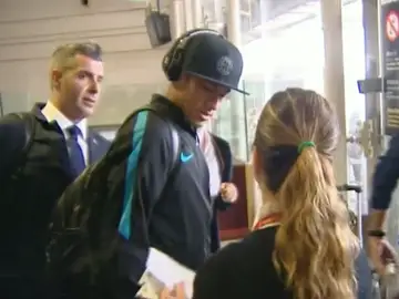 Neymar, en el aeropuerto Neymar, en el aeropuerto