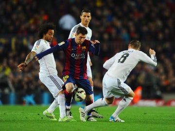 Messi, ante Cristiano, Marcelo y Kroos