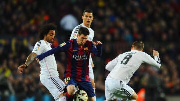 Messi, ante Cristiano, Marcelo y Kroos