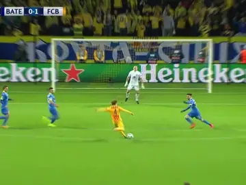 Rakitic hace el 0-1 ante el BATE Rakitic hace el 0-1 ante el BATE