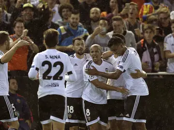 Feghouli celebra su gol ante el Gante Feghouli celebra su gol ante el Gante