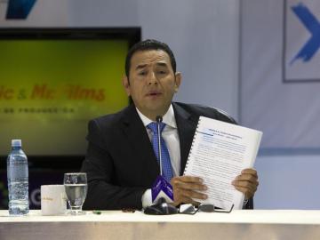Jimmy Morales, candidato a la presidencia de Guatemala