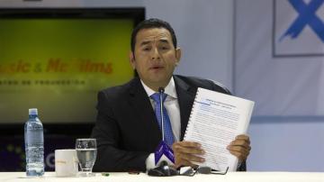 Jimmy Morales, candidato a la presidencia de Guatemala