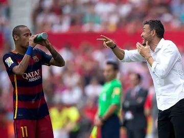 Luis Enrique y Neymar Luis Enrique y Neymar