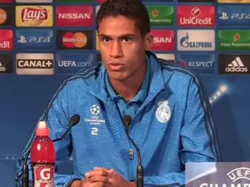 Varane, en rueda de prensa Varane, en rueda de prensa
