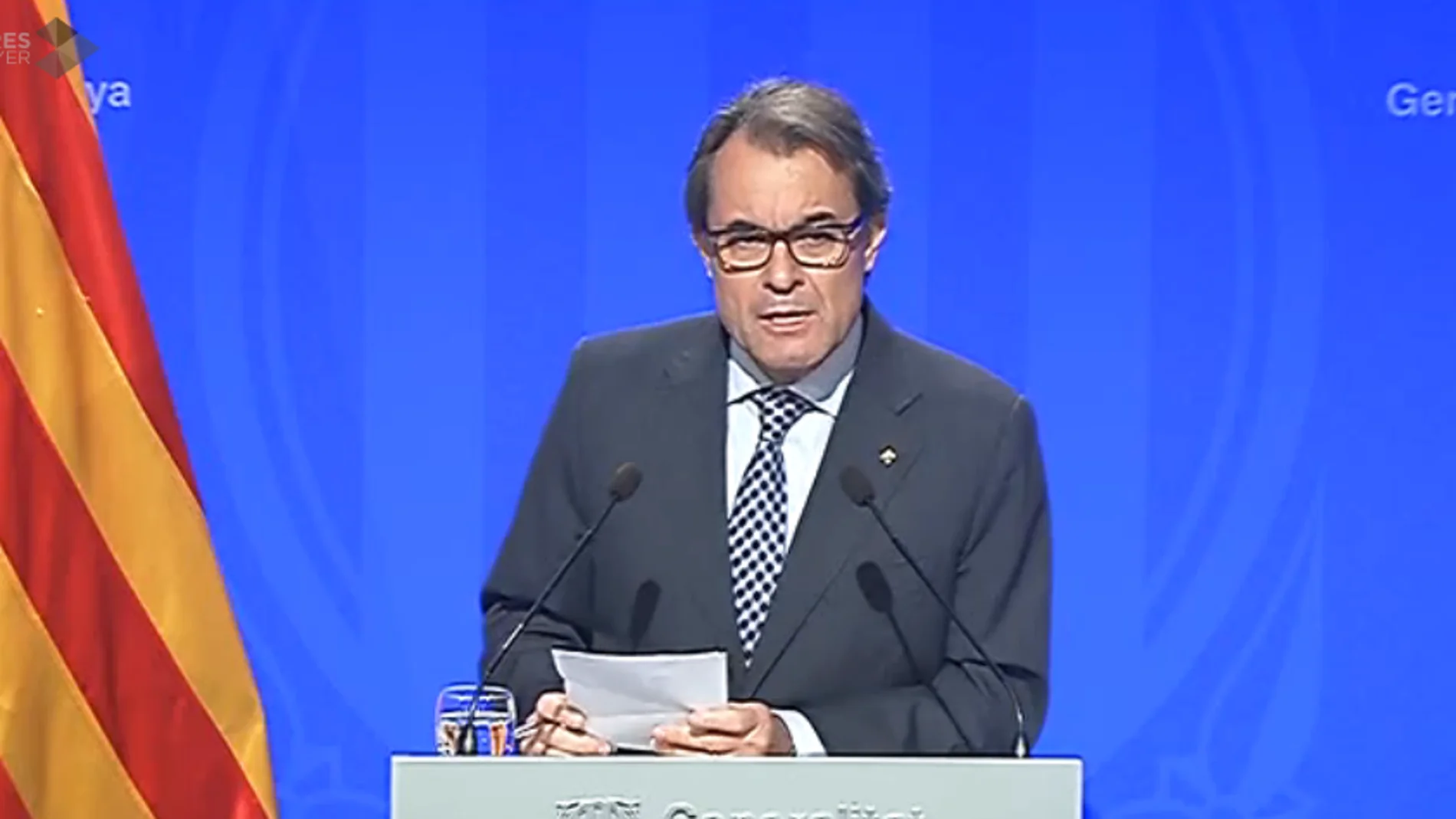 Artur Mas comparece ante la prensa Artur Mas comparece ante la prensa