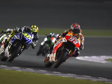 Marc Márquez en plena carrera Marc Márquez en plena carrera