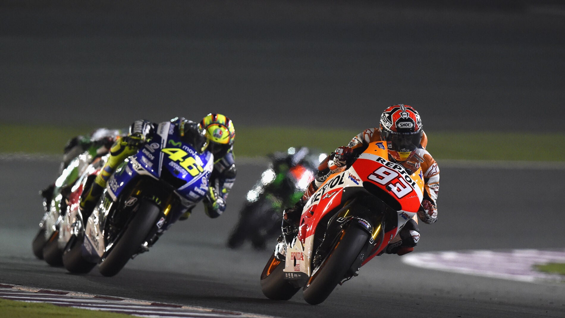 Marc M&aacute;rquez en plena carrera