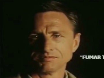 Johan Cruyff, en una campaña contra el tabaco